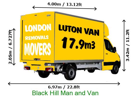 Black Hill Luton Van Man And Van